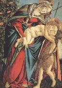 Sandro Botticelli Madonna and child with the Young St John or Madonna of the Rose Garden Germany oil painting artist